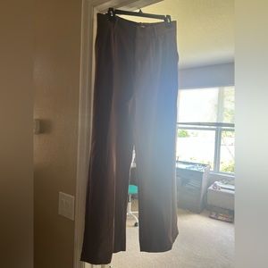 Abercrombie brown baggy suit pants. Pleated. Size large #abercrombie